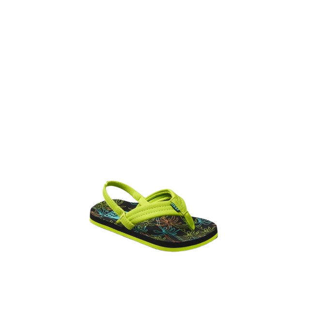 REEF Toddler Little Ahi Sandals Neon Palm Youth Sandals Reef 
