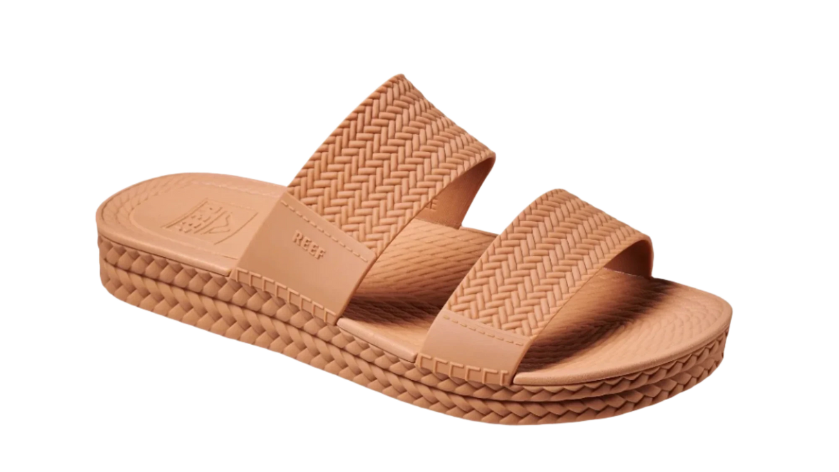 REEF Women's Water Vista Slides Sandals Natural Women's Sandals Reef 
