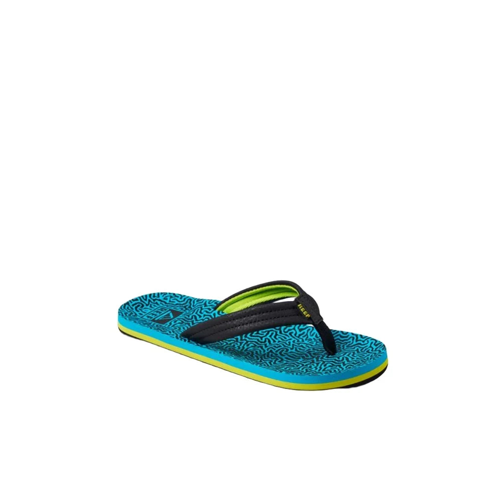 REEF Kids Ahi Sandals Blue Coral Youth Sandals Reef 