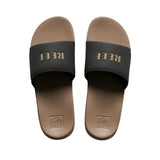 REEF One Slide Sandals Black/Fossil Men's Sandals Reef 