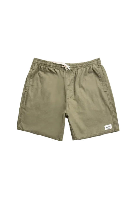 RHYTHM Classic Linen Jam Shorts Olive Men's Walkshorts Rhythm 