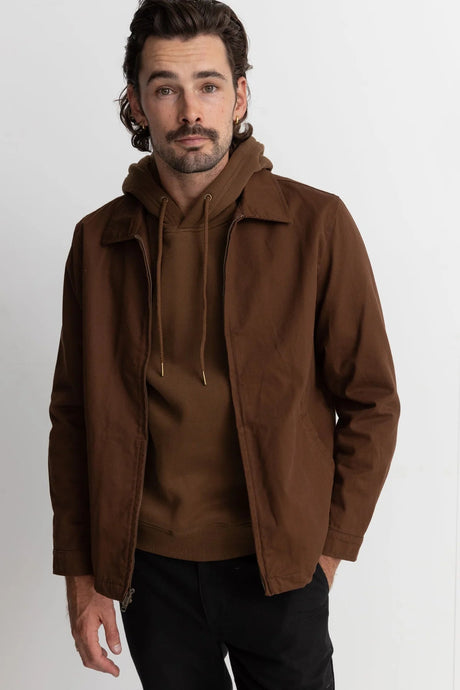 RHYTHM Classic Shop Jacket Chocolate Men's Street Jackets Rhythm 