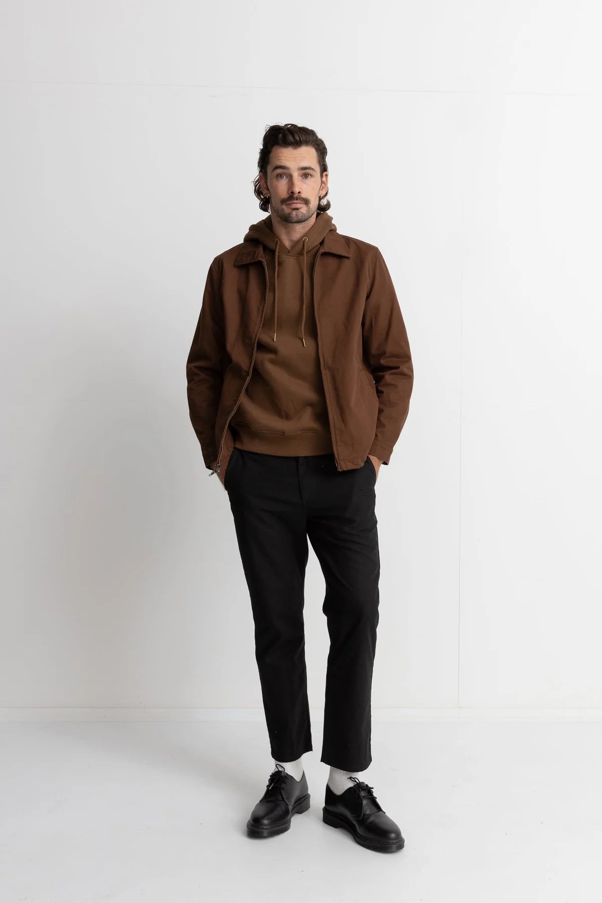 RHYTHM Classic Shop Jacket Chocolate Men's Street Jackets Rhythm 