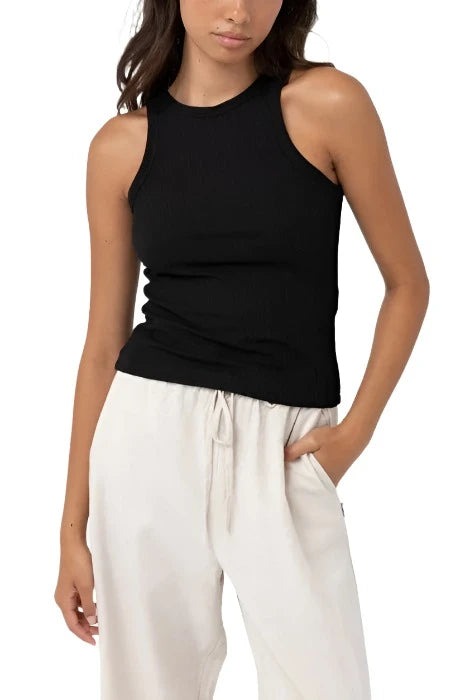 RHYTHM Women's Classic Tank Top Black Women's Tank Tops and Halter Tops Rhythm 