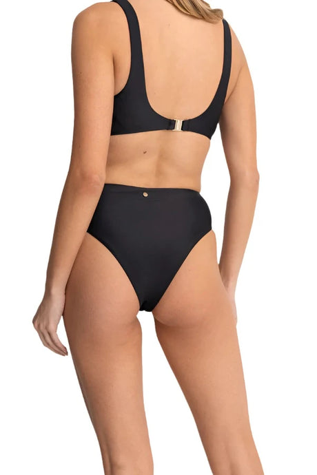 RHYTHM Women's Classic High Waist Bikini Bottom Black Women's Bikini Bottoms Rhythm 