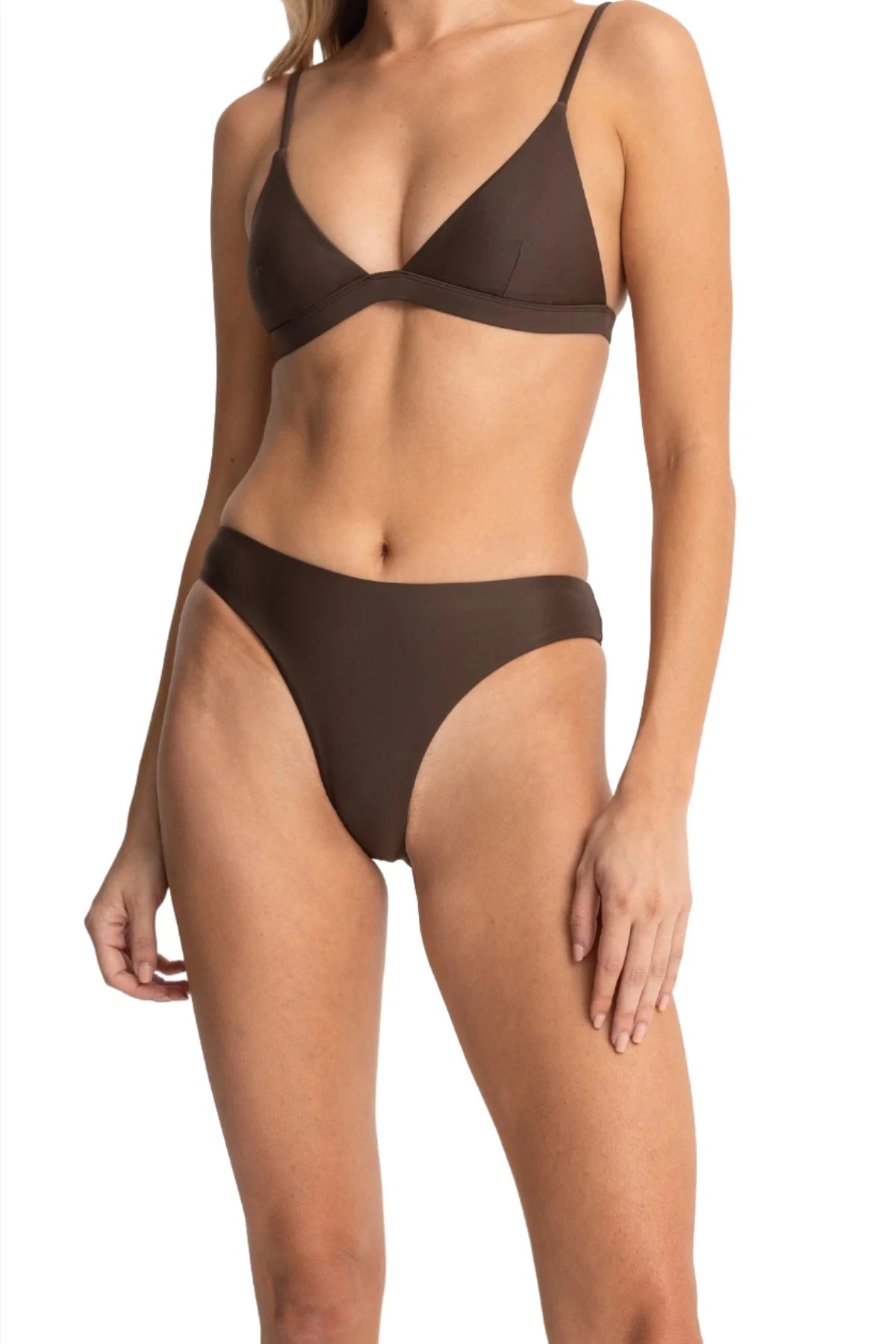 RHYTHM Women's Classic Holiday Bikini Bottom Chocolate Women's Bikini Bottoms Rhythm 