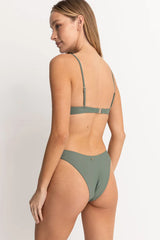 RHYTHM Women's Classic Underwire Bikini Top Olive Women's Bikini Tops Rhythm 