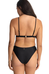 RHYTHM Women's Classic Bralette Bikini Top Black Women's Bikini Tops Rhythm 