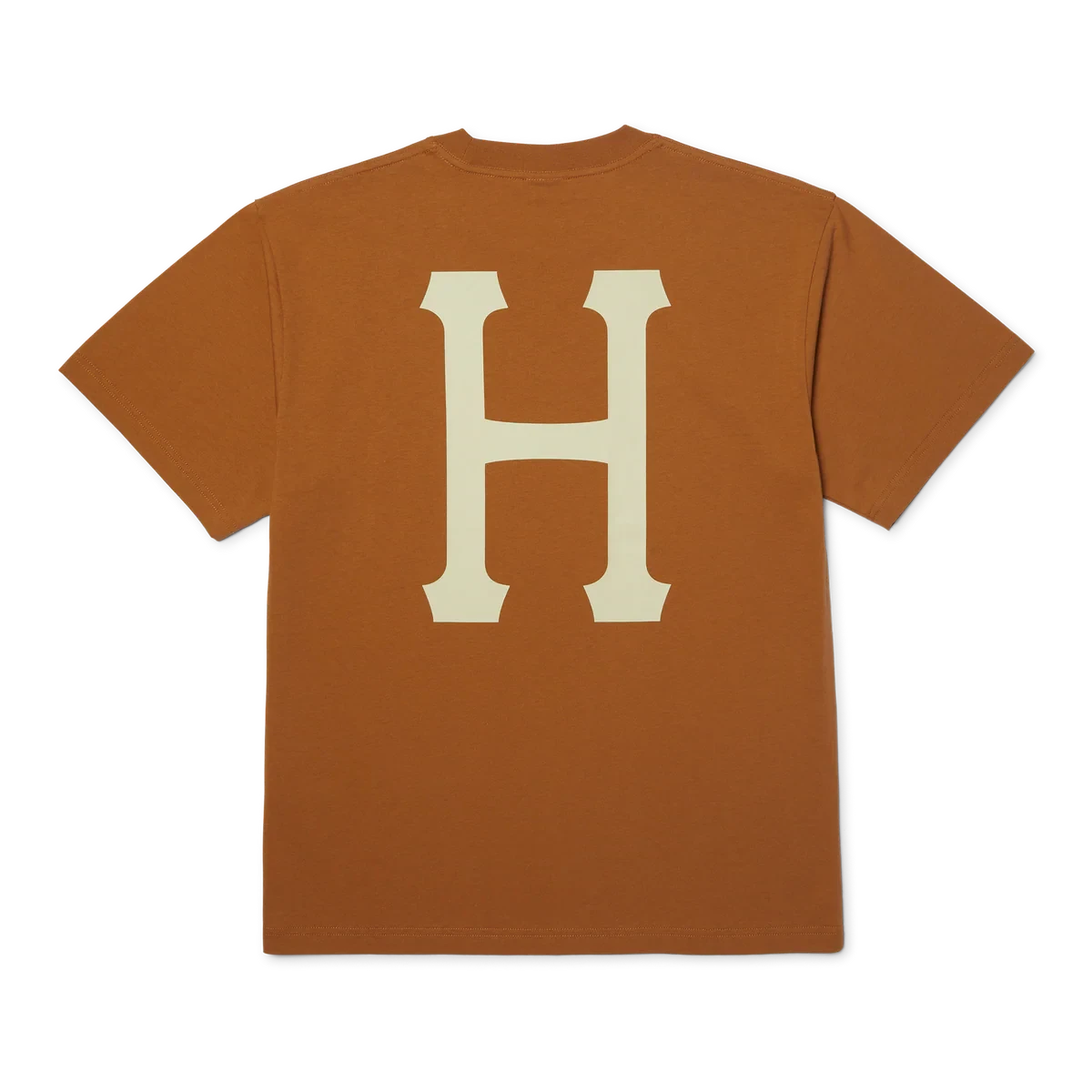 HUF Classic H T-Shirt Brown Sugar/Cream Men's Short Sleeve T-Shirts Huf 