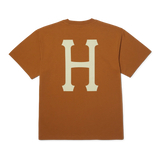 HUF Classic H T-Shirt Brown Sugar/Cream Men's Short Sleeve T-Shirts Huf 