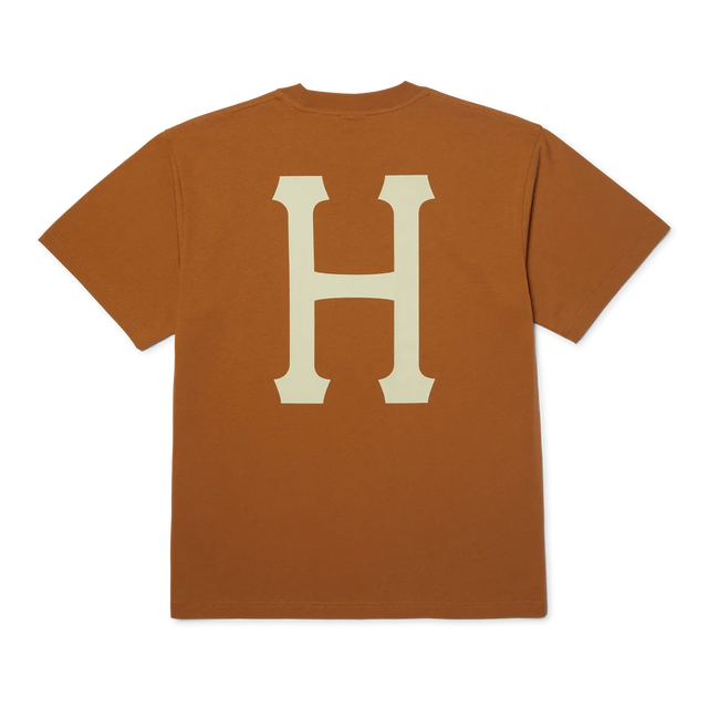 HUF Classic H T-Shirt Brown Sugar/Cream Men's Short Sleeve T-Shirts Huf 