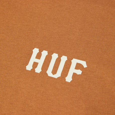 HUF Classic H T-Shirt Brown Sugar/Cream Men's Short Sleeve T-Shirts Huf 