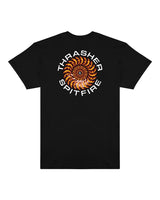 THRASHER Spitfire X Thrasher Classic Swirl T-Shirt Black Men's Short Sleeve T-Shirts Thrasher 