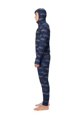 AIRBLASTER Classic Ninja Suit Navy Fish Men's Base Layers Airblaster 