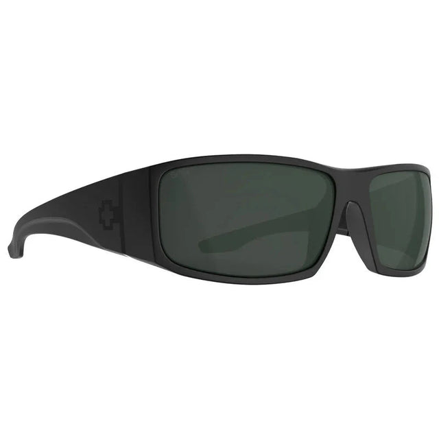 SPY Cooper XL Matte Black - Happy Grey Green Sunglasses Sunglasses Spy 