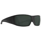 SPY Cooper XL Matte Black - Happy Grey Green Polarized Sunglasses Sunglasses Spy 