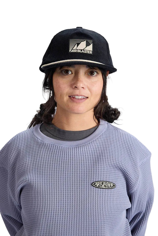 AIRBLASTER Corduroy Cap Black Men's Hats Airblaster 