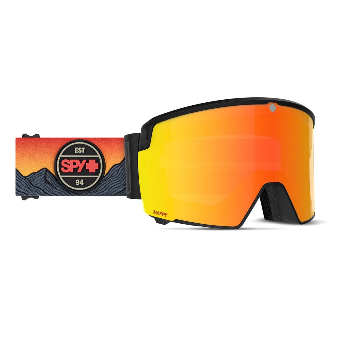 SPY Crosspoint MTN Scape Dusk Orange - Happy Bronze Red Mirror + Happy LL Pink Snow Goggle Snow Goggles Spy 