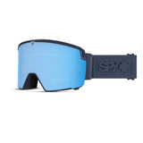 SPY Crosspoint Navy Sea Of Peaks - Happy Boost Bronze Ice Blue Mirror + Happy Boost LL Coral Snow Goggle Snow Goggles Spy 