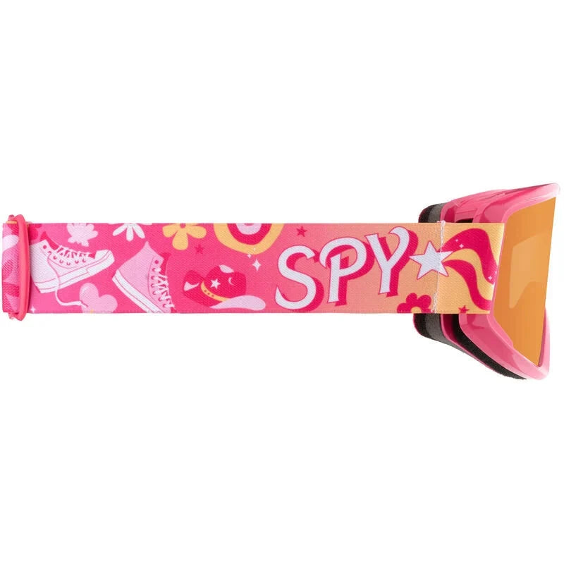SPY Youth Crusher Elite Jr Eco Pink Party - LL Persimmon Snow Goggle Youth Snow Goggles Spy 