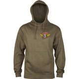 POWELL PERALTA Winged Ripper Pullover Hoodie Army Heather Men's Pullover Hoodies Powell Peralta 