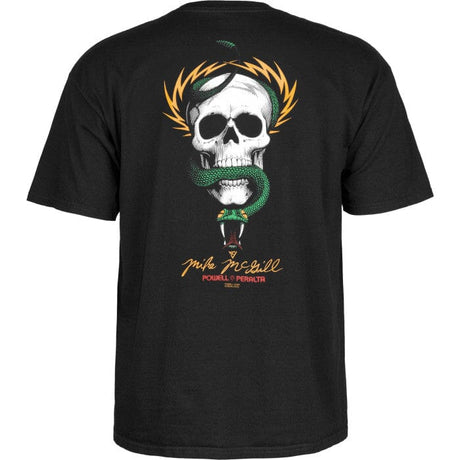 POWELL PERALTA McGill Skull & Snake T-Shirt Black Men's Short Sleeve T-Shirts Powell Peralta 