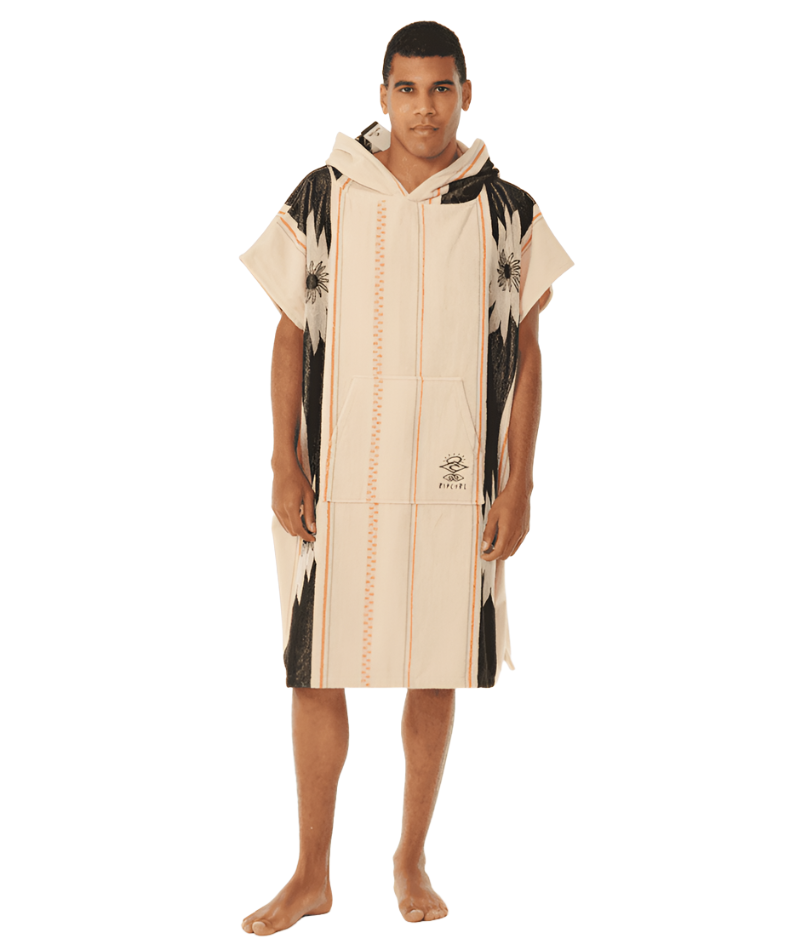 RIP CURL Searchers Hooded Towel Washed Black Towels Rip Curl 