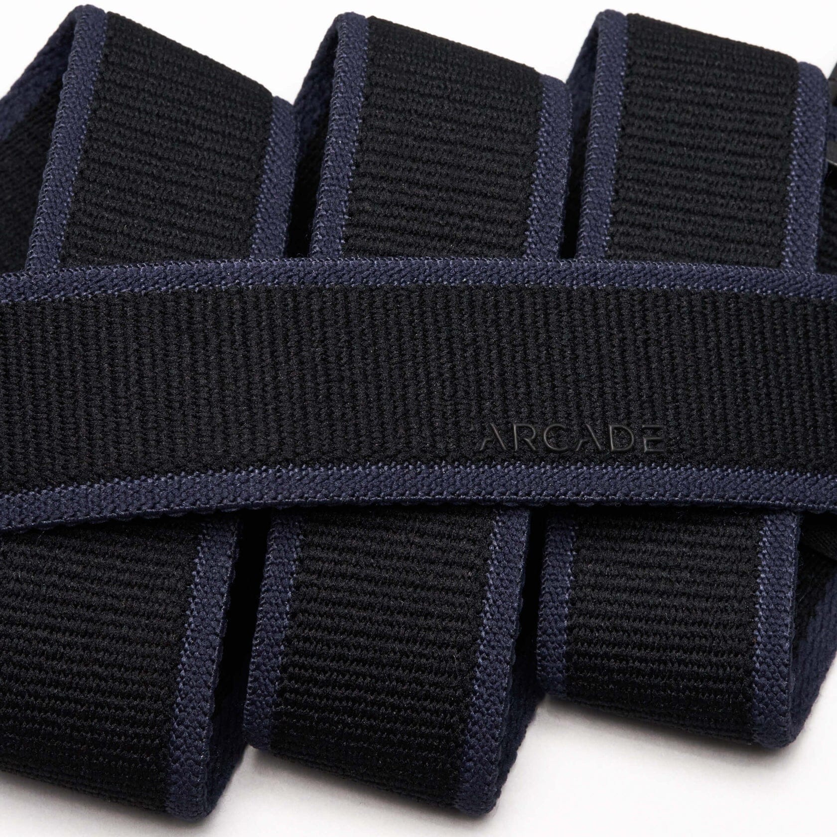 ARCADE Carto Slim Stretch Belt Black/Navy Women's Belts ARCADE 