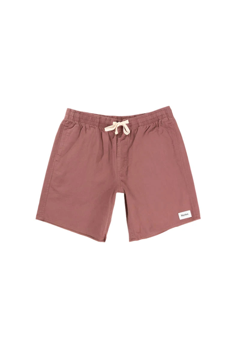RHYTHM Classic Linen Jam Shorts Merlot Men's Walkshorts Rhythm 