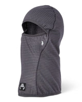 CRAB GRAB Clawva Waffle Fleece Balaclava Charcoal Winter Face Masks Crab Grab 