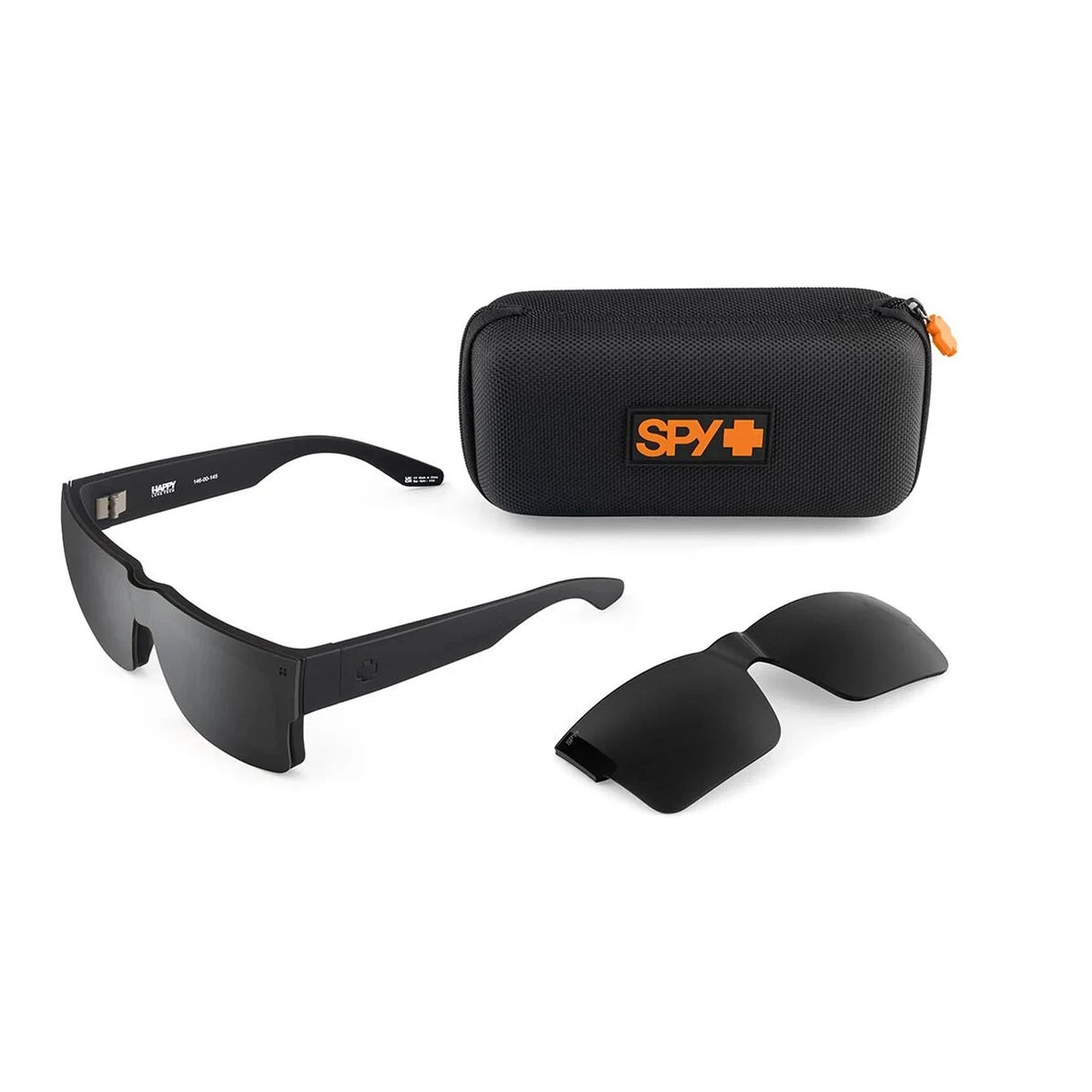 SPY Cyrus Switch Matte Black - Happy Grey Green + Happy Grey Green Black Mirror Sunglasses Sunglasses Spy 