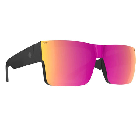 SPY Cyrus Switch Matte Black - Happy Grey Green + Happy Grey Green Pink Mirror Sunglasses Sunglasses Spy 