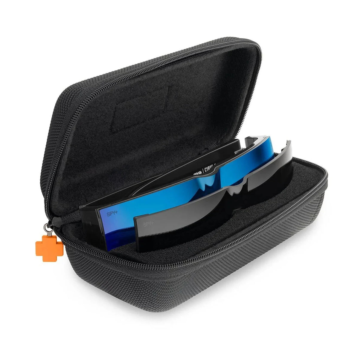 SPY Cyrus Switch Translucent Gunmetal - Happy Grey + Happy Grey Green With Blue Mirror Sunglasses Sunglasses Spy 