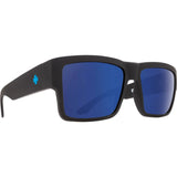 SPY Cyrus Soft Matte Black - Happy Bronze Blue Mirror Sunglasses Sunglasses Spy 
