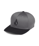 VOLCOM Full Stone Flexfit Hat Asphalt Black Men's Hats Volcom 