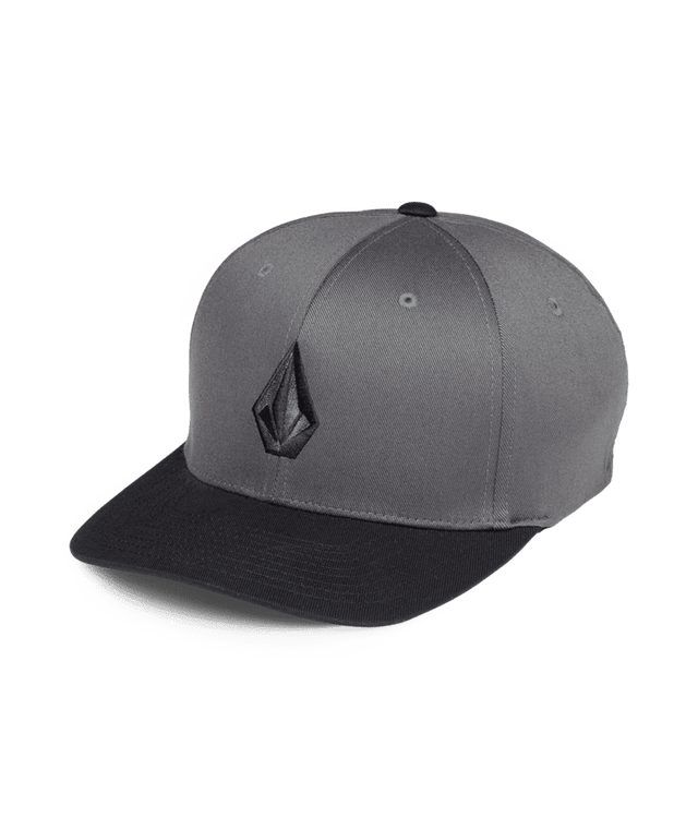 VOLCOM Full Stone Flexfit Hat Asphalt Black Men's Hats Volcom 