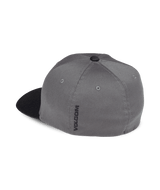 VOLCOM Full Stone Flexfit Hat Asphalt Black Men's Hats Volcom 