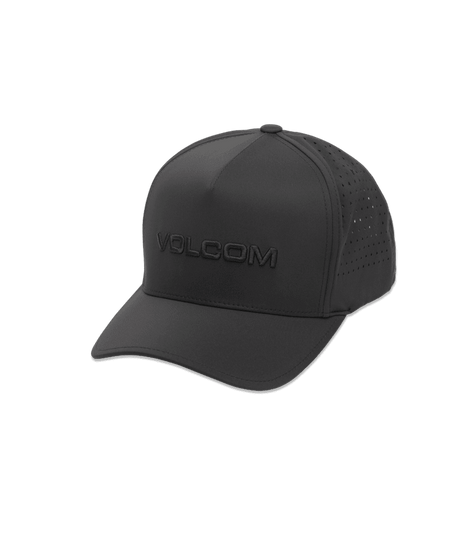 VOLCOM Vent Delta Adjustable FlexFit Hat Black Men's Hats Volcom 