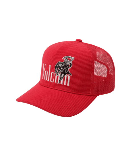 VOLCOM Cheat Death Trucker Hat Red Men's Hats Volcom 