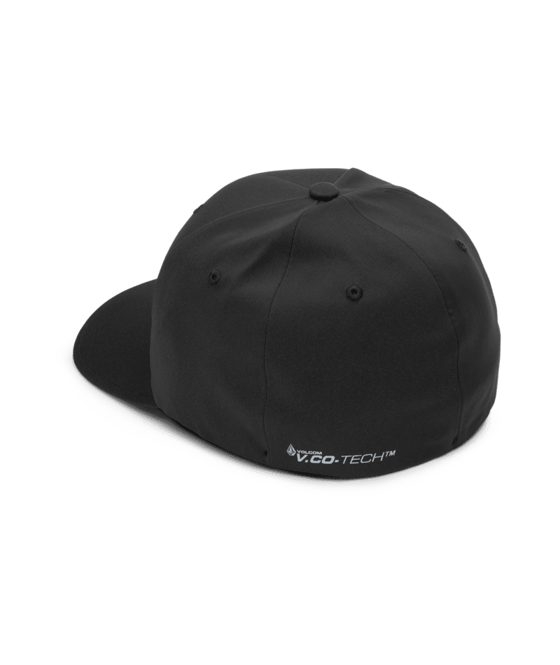 VOLCOM Stone Tech Flexfit Delta Hat Black Men's Hats Volcom 