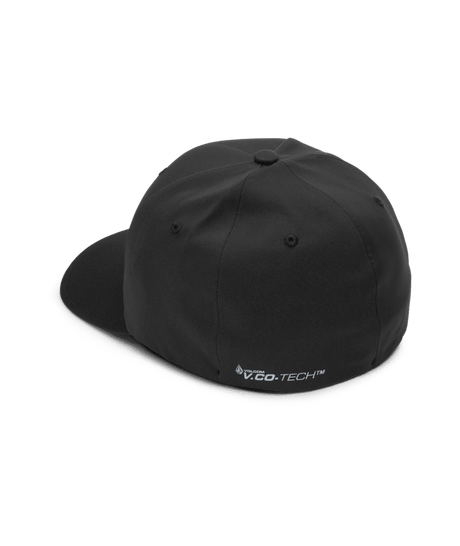 VOLCOM Stone Tech Flexfit Delta Hat Black Men's Hats Volcom 