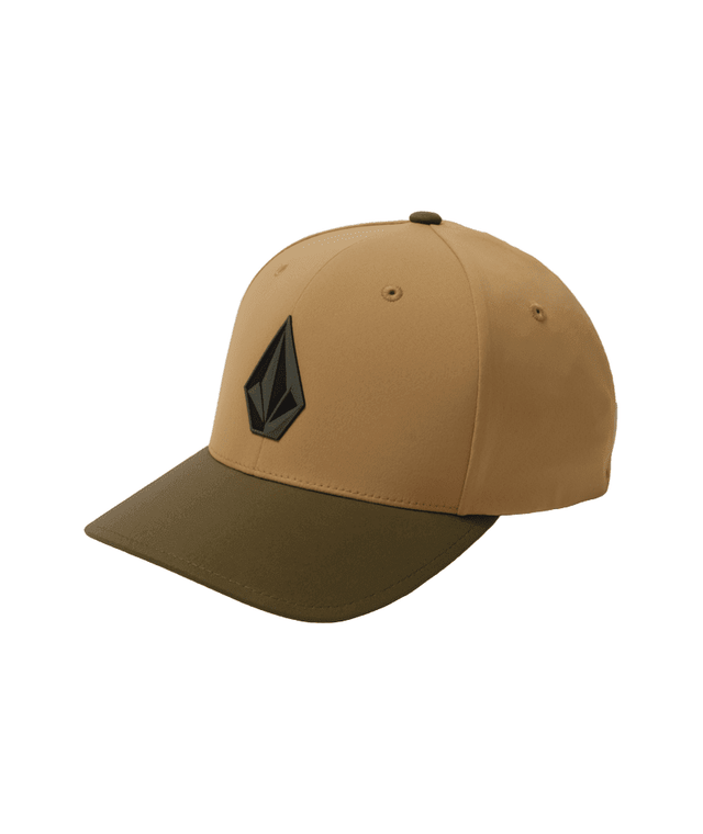 VOLCOM Stone Tech FlexFit Delta Hat Khaki Men's Hats Volcom 