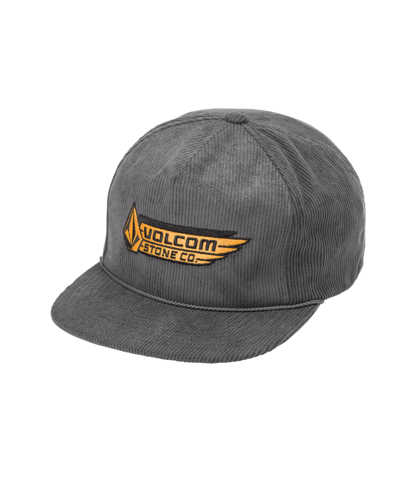 VOLCOM Greased It Adjustable Hat Asphalt Black Men's Hats Volcom 