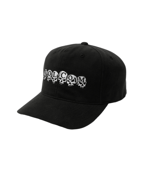 VOLCOM Skull Line Snapback Hat Antique Black Men's Hats Volcom 