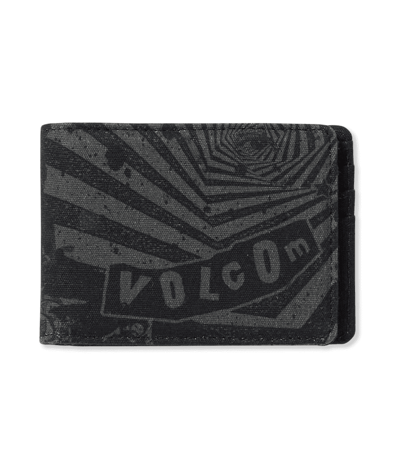 VOLCOM Post Bifold Wallet Black Men's Wallets Volcom 
