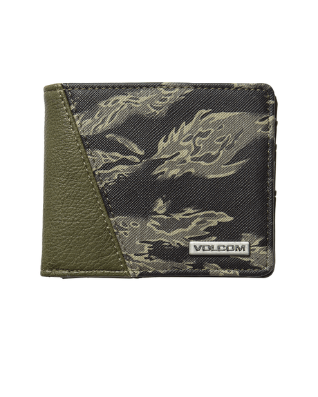 VOLCOM Solid Stone Bi Fold Wallet Camo Men's Wallets Volcom 