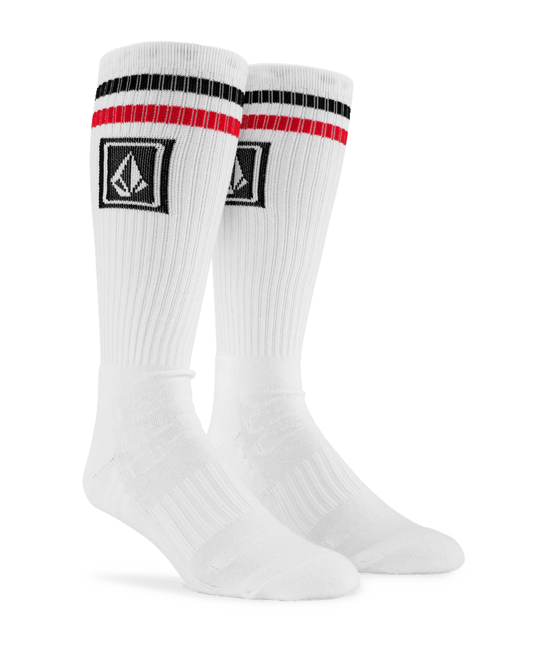 VOLCOM Ramp Stone Skate Socks White Men's Socks Volcom 