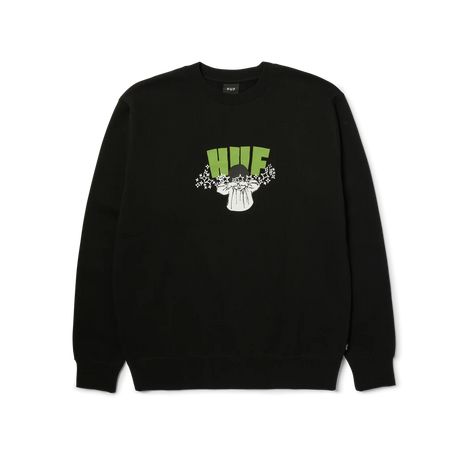 HUF Dazed Crewneck Sweater Black Men's Crewnecks Huf 