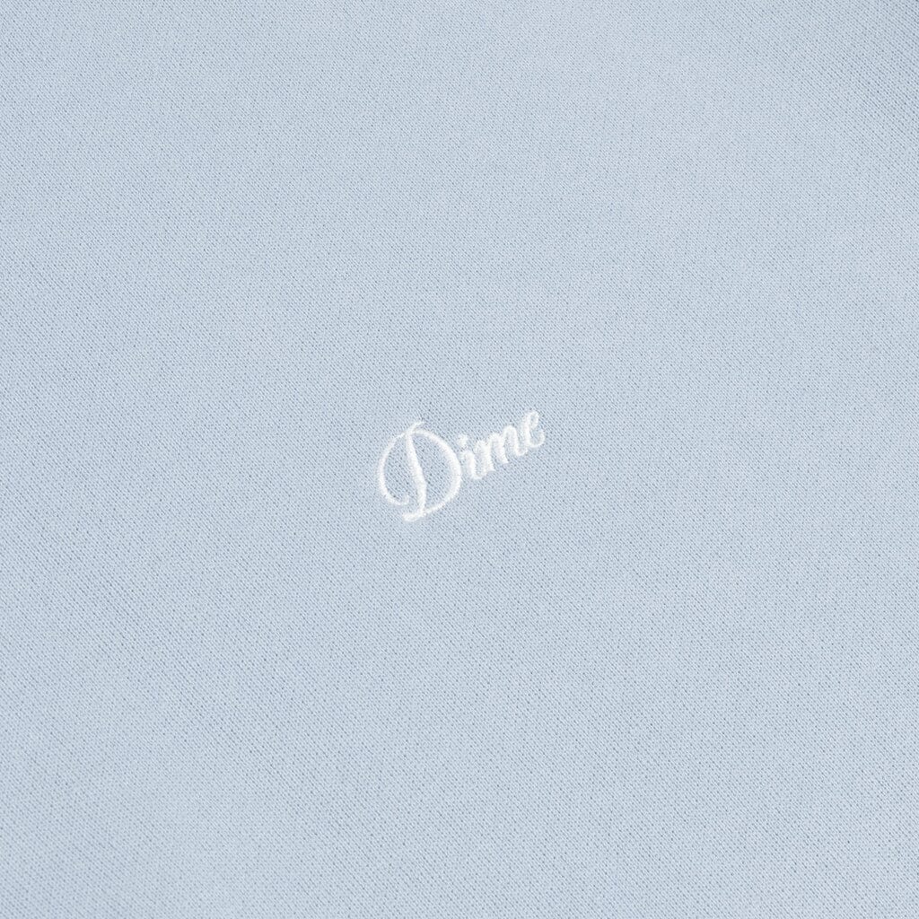 DIME Cursive Small Logo Crewneck Blue Fog Men's Crewnecks Dime MTL 