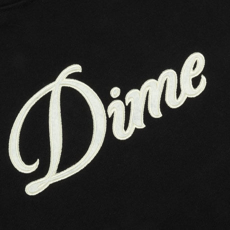 DIME Cursive Pullover Hoodie Black Men's Pullover Hoodies Dime MTL 